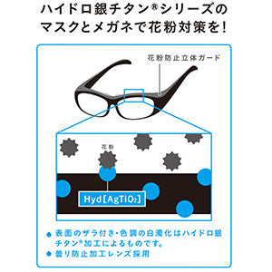 ハイドロ銀チタンメガネ